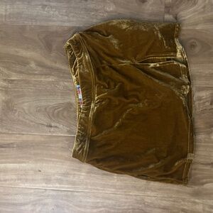 Urban Outfitters gold faux skirt